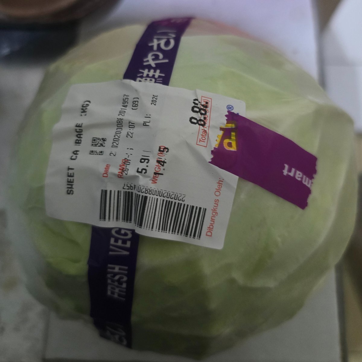 Test - Sayur Kubis